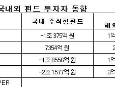 外人 한국펀드 몰리는데 국내는 환매 몸살