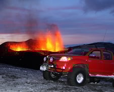 아이슬란드 화산폭발직전 토요타車가 왜?  