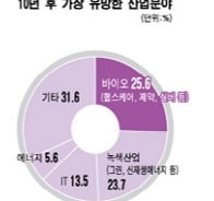 [CEO설문]미래 유망산업 투톱 '바이오·녹색산업'