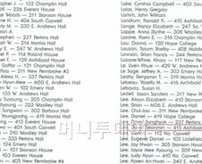 [사진]91년 브라운대학교 입학생 앨범 '명단'