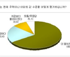주택 보유자도 "집값 더 올라야" 10%뿐