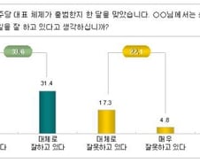 손학규 한달 평가?…44.3%가 '모르겠다'