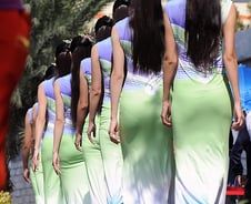 [광저우AG]8등신 도우미 380명, 혹독한 훈련 어떻게?