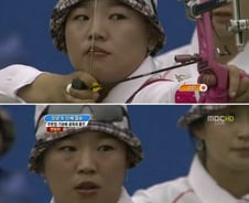 [광저우AG]양궁 윤옥희, 5천만을 '낚은' 표정 