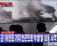 [사진]軍 '北 해안포 인근기지로 수십발 대응사격'
