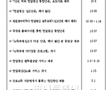 [표]국세청 연말정산 업무일정