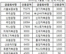 [표]LIG건설 금융권 신용공여 현황