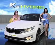[서울모터쇼] 기아차 'K5 하이브리드' 국내 첫 공개