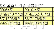 [2010 영업실적]코스피 기업, 작년에 '짭짤' 했다