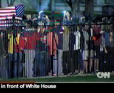 빈라덴 사살, 백악관-그라운드제로 시민들 환호