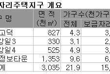 강남권 대체 보금자리지구 4곳 선정