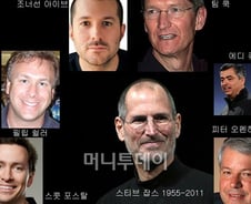 '잡스 잃은' 애플의 미래, 이들의 어깨위에