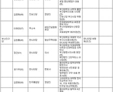[표] 부산 지역 19대 총선 출마 예상자 