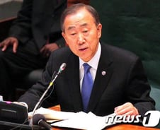 반기문 총장, 북한 로켓발사 취소 촉구