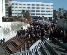 "오바마 대통령 얼굴이라도" 학생들 장사진