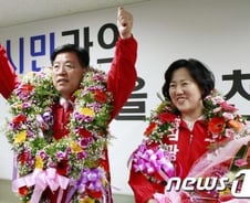 [당선자] 김광림 "고맙습니다...열심히 하겠습니다"