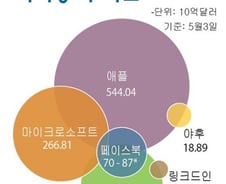 [그래픽] 페이스북 추정 시가총액 100조원 육박