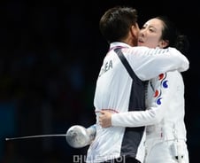 女에페 단체 은메달! 신아람 또 울었다