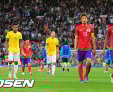 한국, 브라질에 0:3분패, 日과 동메달 결정전