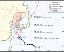 [날씨] 태풍 '볼라벤' 최대풍속 50m/s…26일 밤 제주 영향권