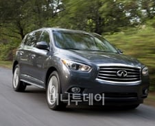 [시승기]인피니티 'JX', 공간활용도가 최대장점