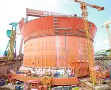 [르포]'바다 위의 골리앗'..세계 최대 위용 드러내다