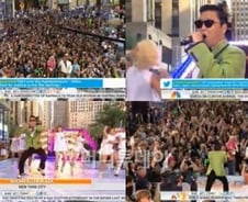 싸이, NBC '투데이쇼' 출연…뉴욕 한복판서 말춤