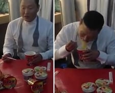 싸이 '직찍' 신라면 광고, 유튜브 조회 80만 돌파