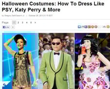 美 빌보드, '할로윈 때 싸이처럼 입는법'소개 