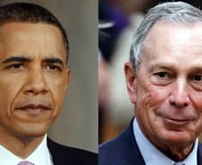 블룸버그 뉴욕시장, 오바마 공개 지지