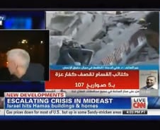 가자지구 간 CNN기자, 생방송 중 포탄이…