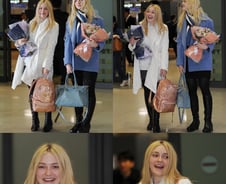 다코타 패닝-엘르 패닝 자매 방한, 눈부시는 자태