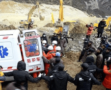 티베트 광산사고 시신 66구, 매몰자 83명 신원확인