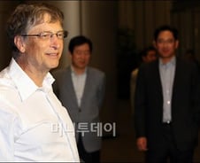 [단독][사진]빌 게이츠 "삼성과 좋은 대화 나눴다"