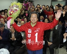 [4·24재보선] 지지자에게 답례하는 김무성 의원