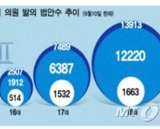 넘치는 의원입법, '창조경제' 실종되다 
