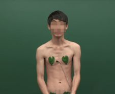 [단독]나뭇잎 '알몸강사' 공익근무요원 복무중