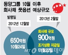 동양, 오늘 고비 넘어도 풋옵션 복병