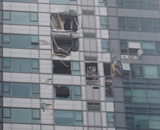 헬기 이륙 '8분만에' 아이파크 충돌, 대체 무슨일?