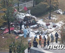 "헬기 충돌 아파트, 한강변이라 안개 더 짙어"