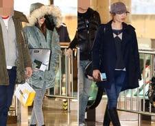 카라 구하라 니콜, '민낯 철통수비' 공항패션