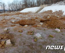 [사진][단독] 중국군 유해송환 앞두고 개토된 적군묘지 