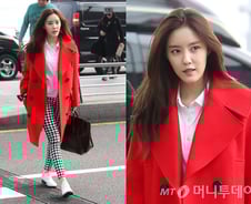 효민 공항패션, 하운드투스 팬츠로 유니크하게…