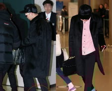 지드래곤 공항패션, 컬러 양말로 '포인트 스타일링'