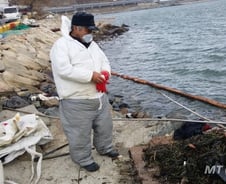 [르포]여수 우이산호 사고현장, 갈매기 다시 날아들다 