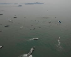 진도 비·강풍 등 기상악화…구조 난항 우려