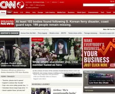 美 CNN "박지영 승무원, 세월호의 영웅"···홈페이지 전면 게재