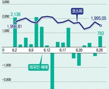 갈지(之)자 '외국인'…불안한 '코스피'