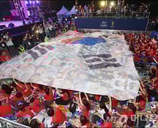 [사진]태극기 펼쳐진 영동대로