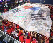 [사진]태극기로 하나된 붉은악마들!